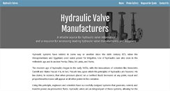 Desktop Screenshot of hydraulicvalves.org